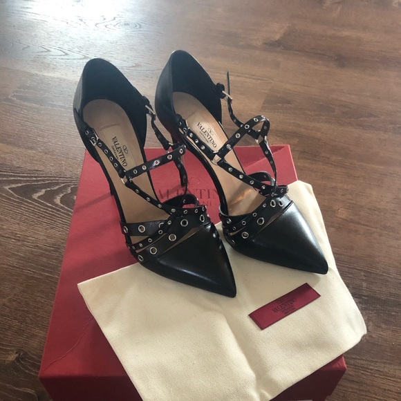 Authentic Valentino Garavani love latch heels sz7 - Picture 7 of 7